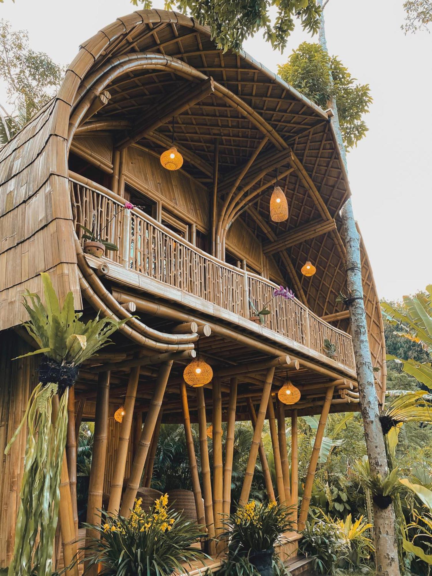 Vila Alamvaya Bali Bamboo House Sidemen  Exteriér fotografie