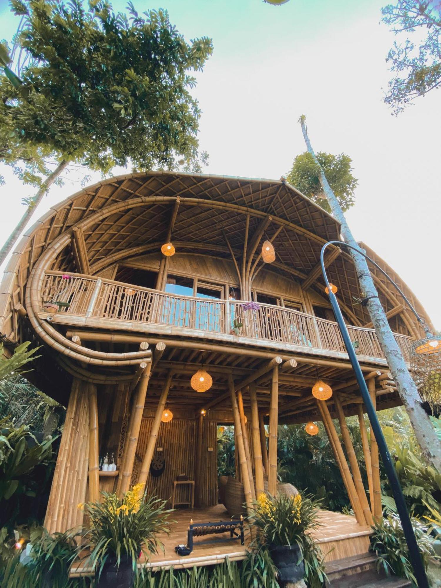 Vila Alamvaya Bali Bamboo House Sidemen  Exteriér fotografie