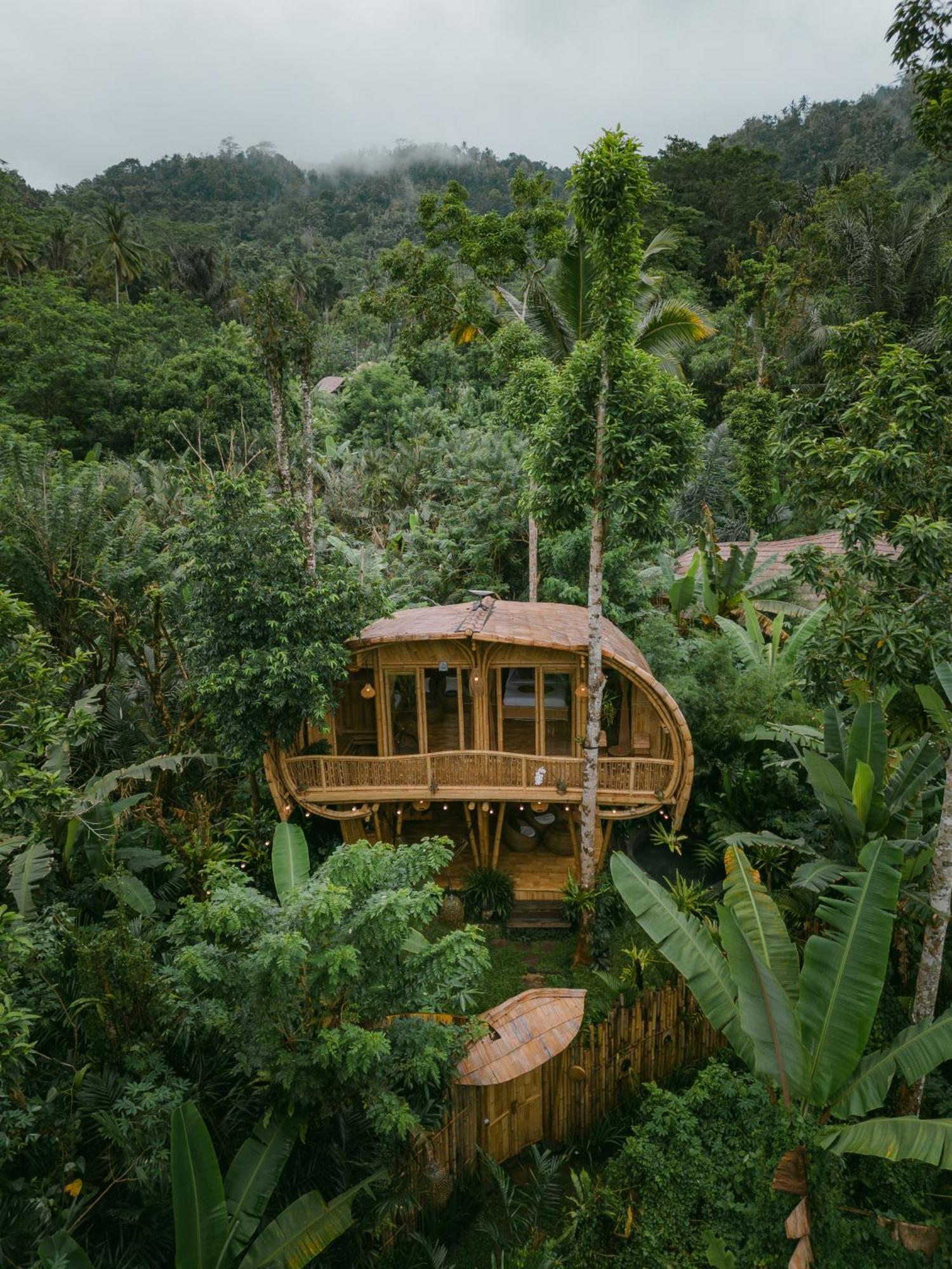 Vila Alamvaya Bali Bamboo House Sidemen  Exteriér fotografie