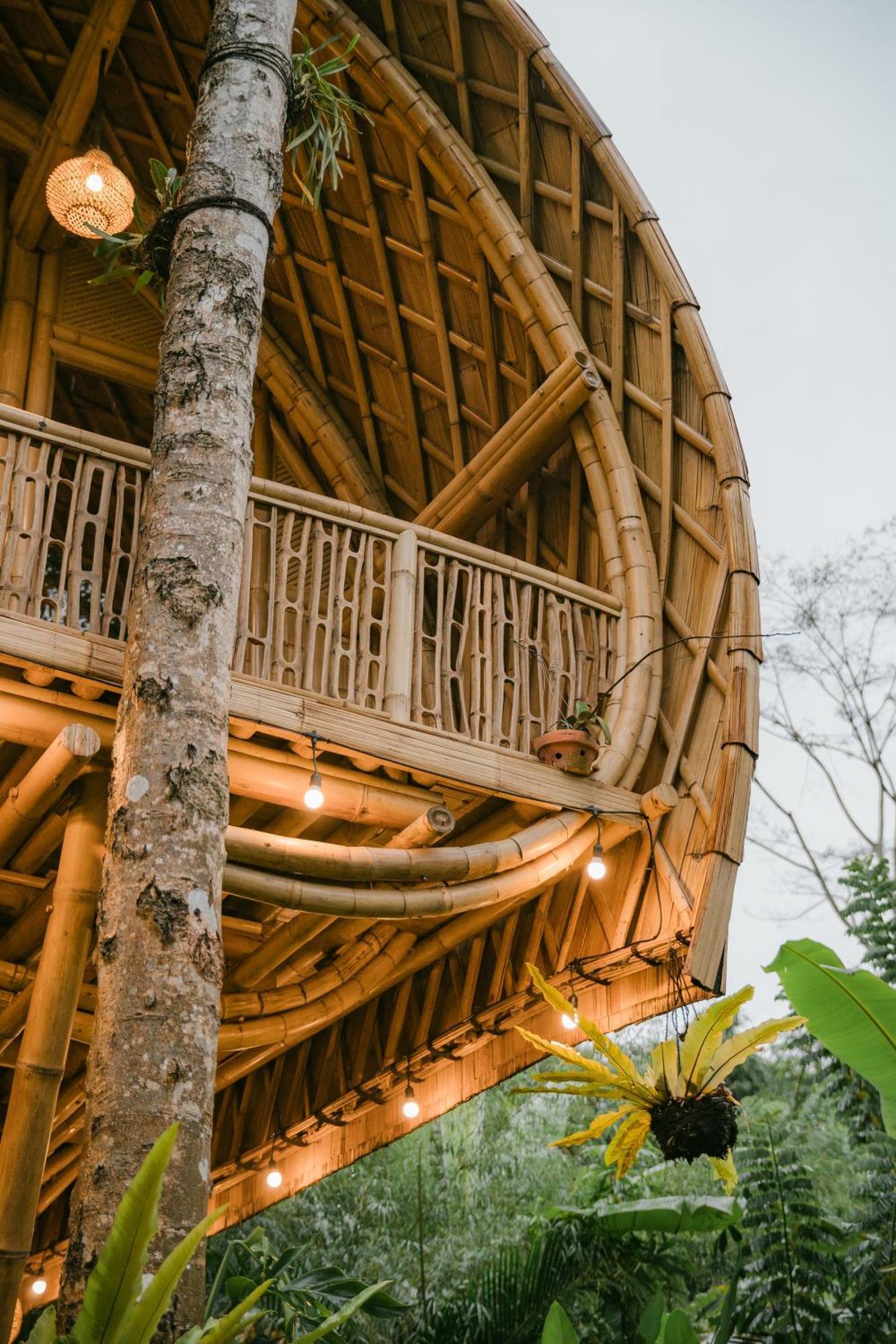 Vila Alamvaya Bali Bamboo House Sidemen  Exteriér fotografie