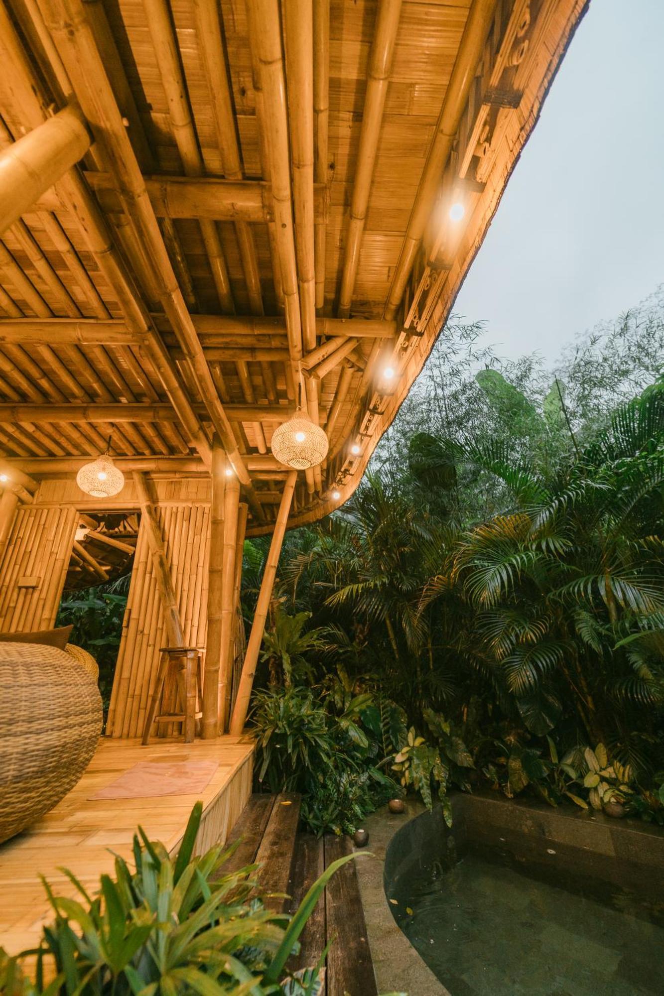Vila Alamvaya Bali Bamboo House Sidemen  Exteriér fotografie
