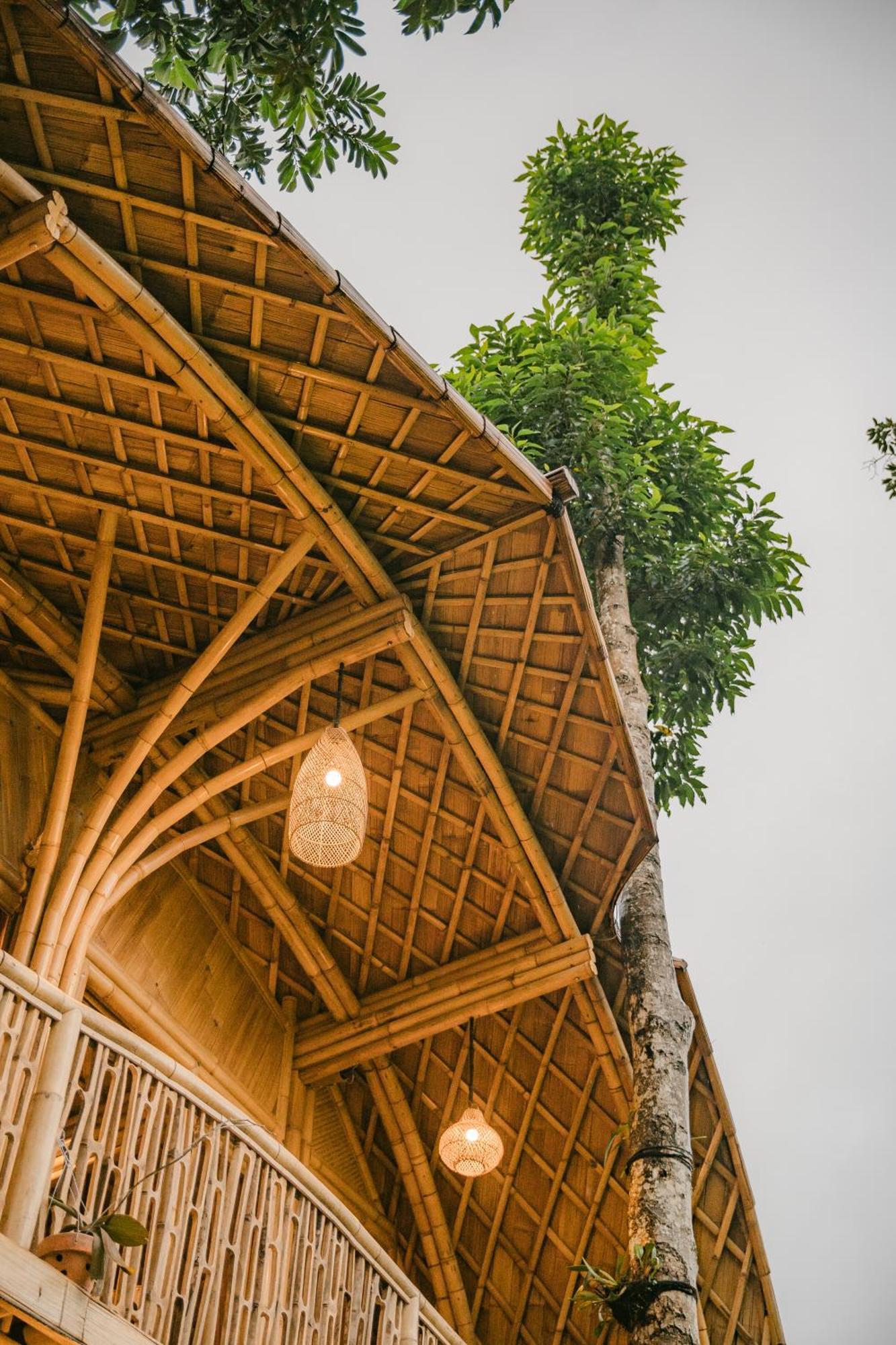 Vila Alamvaya Bali Bamboo House Sidemen  Exteriér fotografie
